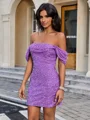Sheath Bare Skuldre Stunning Kort/Mini Kjole