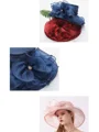 Damer Elegante Organza Silke Blomst Justerbare Kentucky Derby Hatter/Te Party Hatter