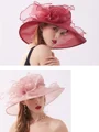 Damer Elegante Organza Silke Blomst Justerbare Kentucky Derby Hatter/Te Party Hatter