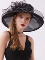 Damer Romantiske Organza Silke Blomst Justerbare Kentucky Derby Hatter/Te Party Hatter