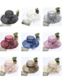 Damer Romantiske Organza Silke Blomst Justerbare Kentucky Derby Hatter/Te Party Hatter