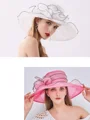 Damer Romantiske Organza Silke Blomst Justerbare Kentucky Derby Hatter/Te Party Hatter