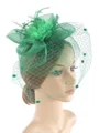 Blomstrende tyll for damer med hatter med silkeblomster