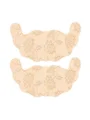 Jentete blonde tre par bh/brystvortedeksler