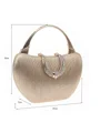 Elegant polyester med rhinestone kveld/fest vesker