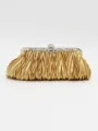 Elegant sateng med rhinestone-kvelds-/festvesker