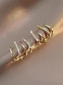 Klassiske kobber med rhinestone øredobber