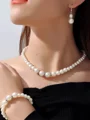 Luksuriøse legering med rhinestone smykkesett