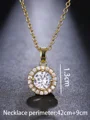 Mote legering med rhinestone halskjede
