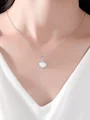 Sjarmerende legering med rhinestone halskjeder (med øredobber)