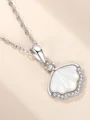 Sjarmerende legering med rhinestone halskjeder (med øredobber)