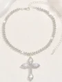 Imponerende Kopper med Rhinen Stein Necklace
