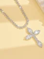 Imponerende Kopper med Rhinen Stein Necklace