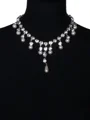 Exquisite Legering med Etterligning Perle Halskjede