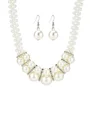 Pen Legering med Etterligning Perle Juvelry Set