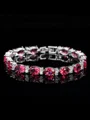 Hyggelig Kopper med Rhinen Stein Bracelets
