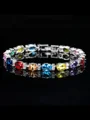 Hyggelig Kopper med Rhinen Stein Bracelets