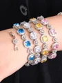 Mote Kopper med Rhinen Stein Bracelets
