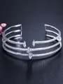 Enkel Kopper med Rhinen Stein Bracelets