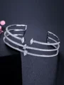 Enkel Kopper med Rhinen Stein Bracelets