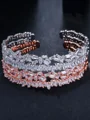 Mote Kopper med Rhinen Stein Bracelets