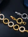 Sjarmerende Kopper med Rhinen Stein Bracelets
