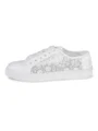 Kvinners Tyll Closed Toe med Paljett Flat Heel Sko