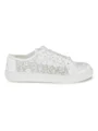Kvinners Tyll Closed Toe med Paljett Flat Heel Sko