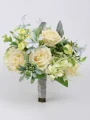 Elegante Fri Form Silke Blomst Brudebuketter
