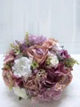Delikate Runde Silke Blomst Brudebuketter