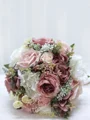 Delikate Runde Silke Blomst Brudebuketter