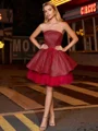 Ballkjole/Prinsesse Rett Bue Kort/Mini Kjole
