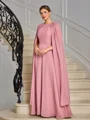 A-line kjole Scoop Plissert Ankel-Lengde Chiffong Brudens Mor Kjole