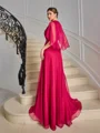 A-line kjole Scoop Gulvlengde 30D Chiffongg Brudens Mor Kjole