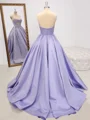 Ballkjole/Prinsesse Sweetheart Rhinen Stein Sweep/Børste train Satin Korsett Kjole