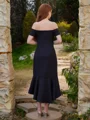 Sheath Bare Skuldre Asymmetrisk Kjole